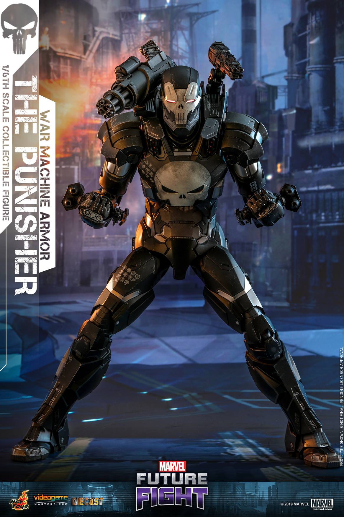 Hot Toys Marvel Punisher War Machine Armor Diecast Figure